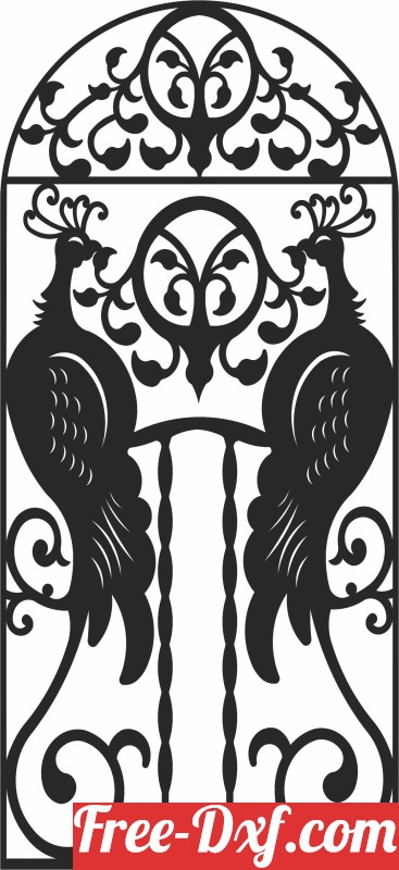 Peacock Door Design